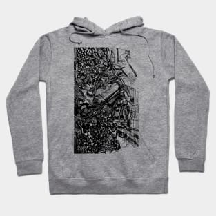 Abstract Ink Drawing #15 Hoodie